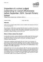 Yavneh Primary School Ofsted Report 2025