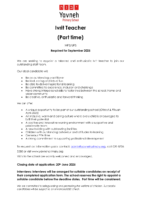 Ivrit Teacher Advert September 2025